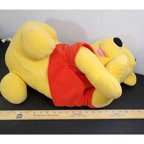 XL POOH BEAR FISHER PRICE LOUNGING 25" DISNEY NURSERY DECOR 2001 - Picture 8 of 8